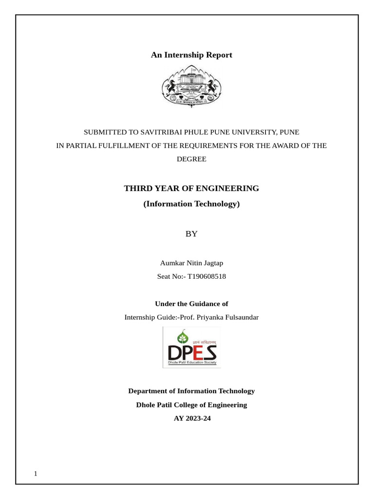 Aumkar Internship Report | PDF | Programming | Computer Program