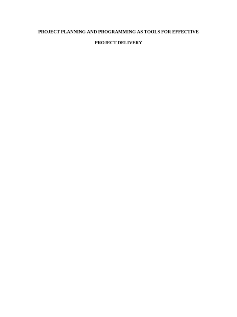 Enhancing Construction Project Planning | PDF | Project Management