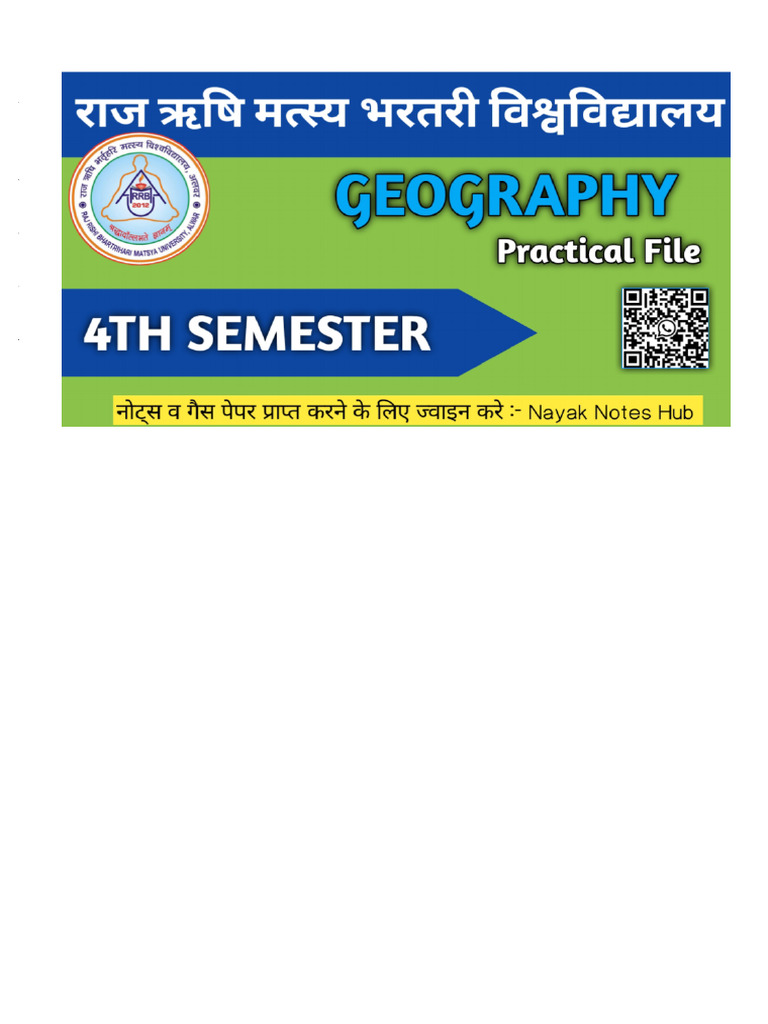 Geography 4th Semester File | PDF