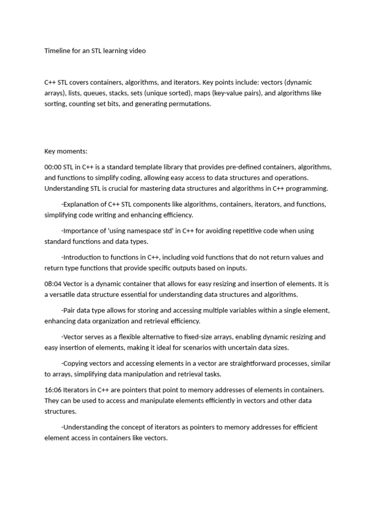 C++ STL: Containers, Algorithms, Iterators | PDF | Queue (Abstract Data ...