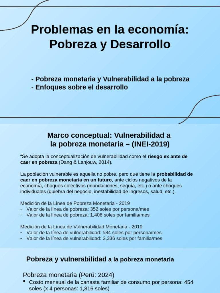 Pobreza y Desarrollo Económico en Perú | PDF | Pobreza | Pobreza e ...
