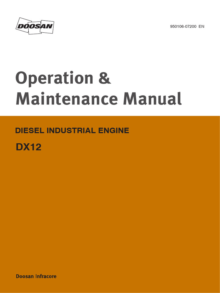 DX12 Diesel Engine Operation Manual | PDF | Pump | Engines