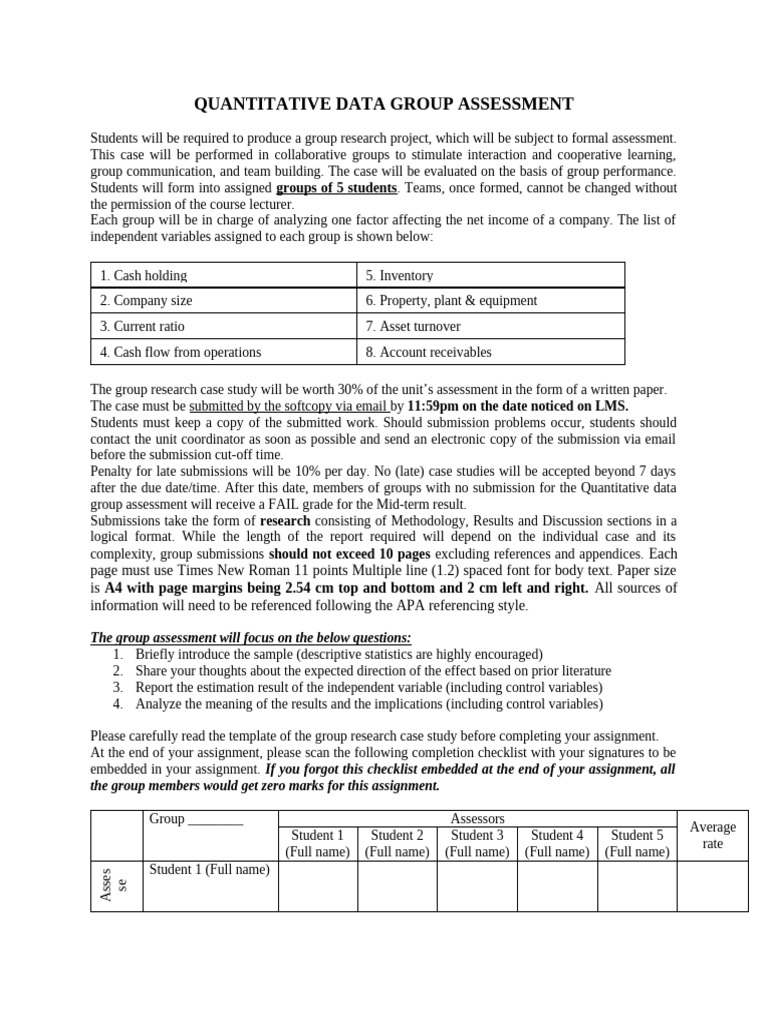 Group Research Project Guidelines | PDF