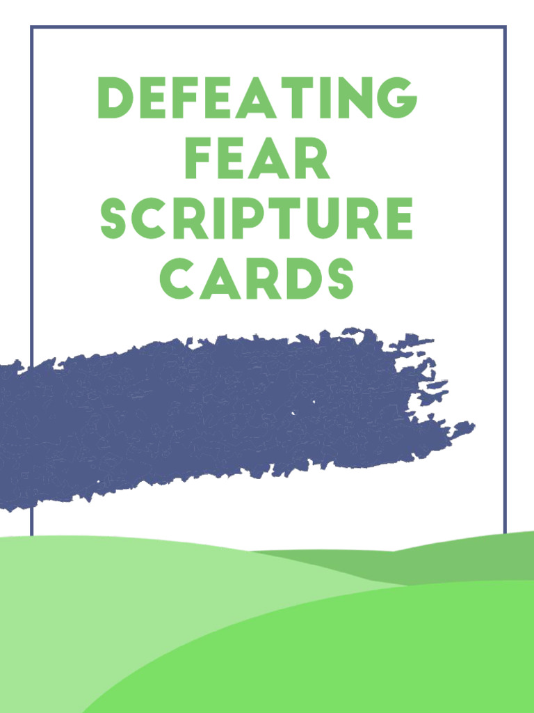 Defeat Fear Scripture Cards - Compressed | PDF