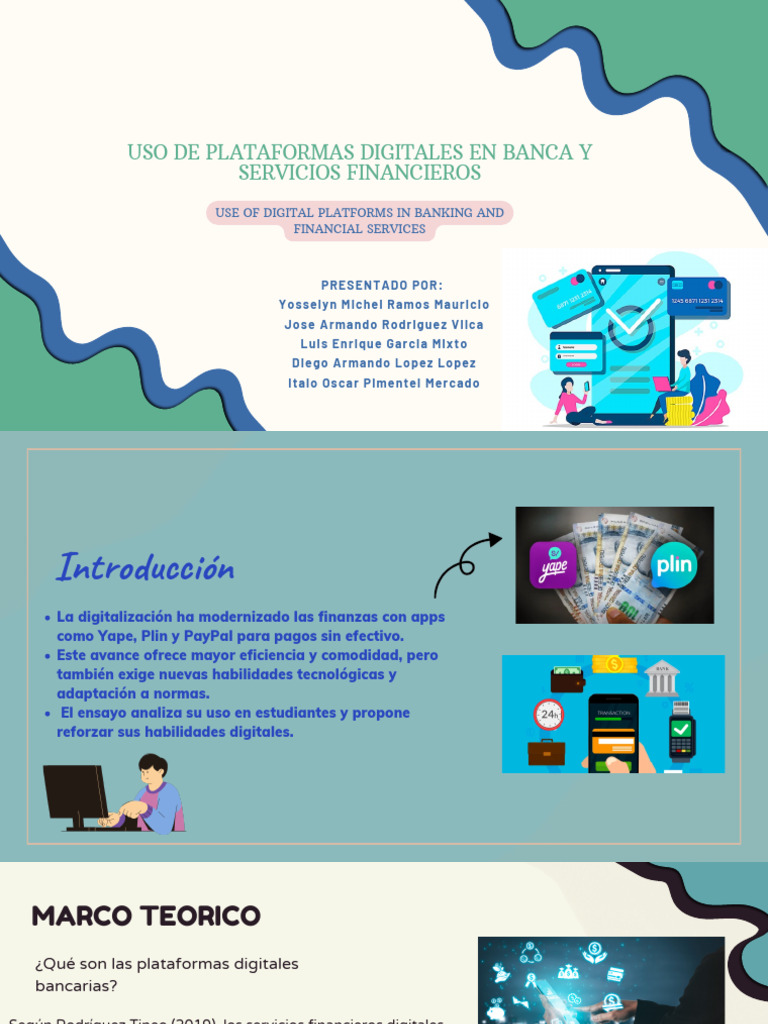 Uso de Plataformas Digitales en Banca y Servicios Financieros | PDF ...