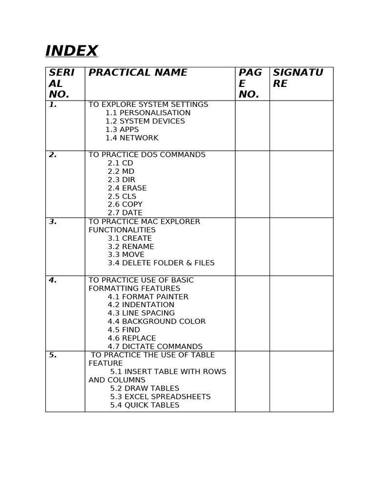 Practical Guide to System & Formatting Skills | PDF