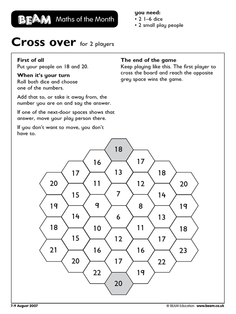 August 2007 Maths Activities Guide | PDF
