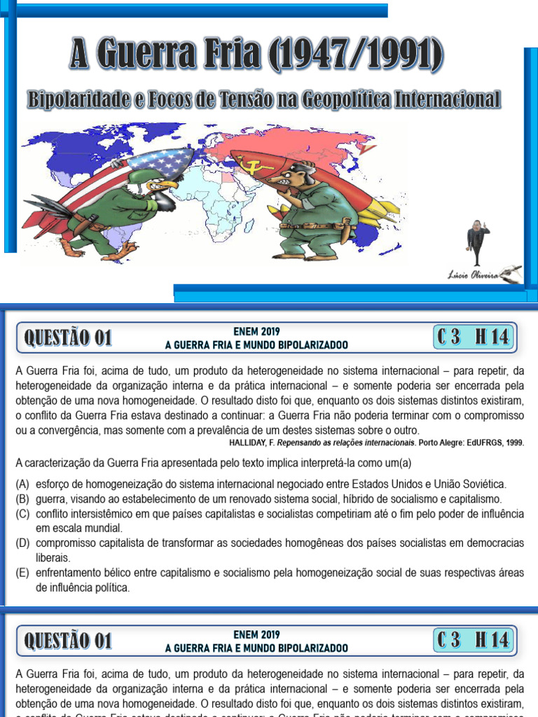 Geopolítica da Guerra Fria: Bipolaridade | PDF | Política mundial ...