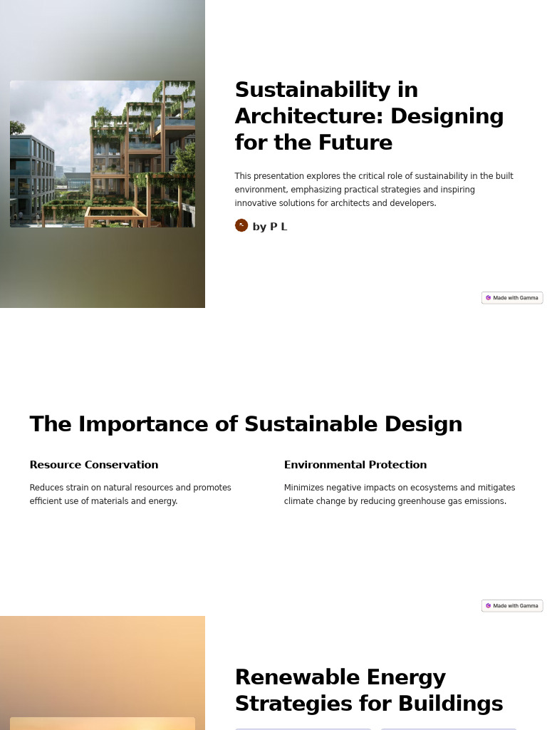 Sustainability in Architecture Designing For The Future | PDF ...