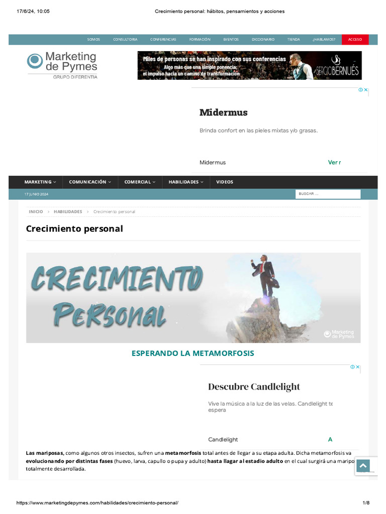 Crecimiento Personal: Hábitos y Acciones | PDF | Desarrollo personal ...
