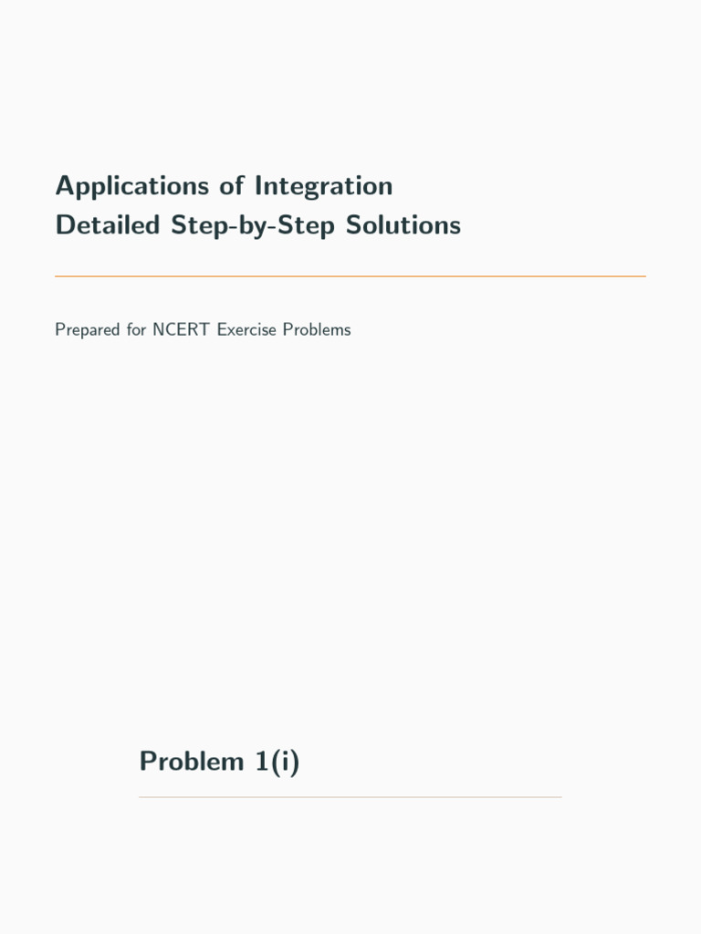 Step-by-Step Integration Solutions | PDF | Trigonometric Functions ...
