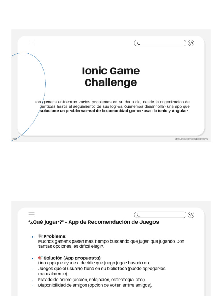 Ionic Game Challenge | PDF | Videojuegos | Publicación electrónica
