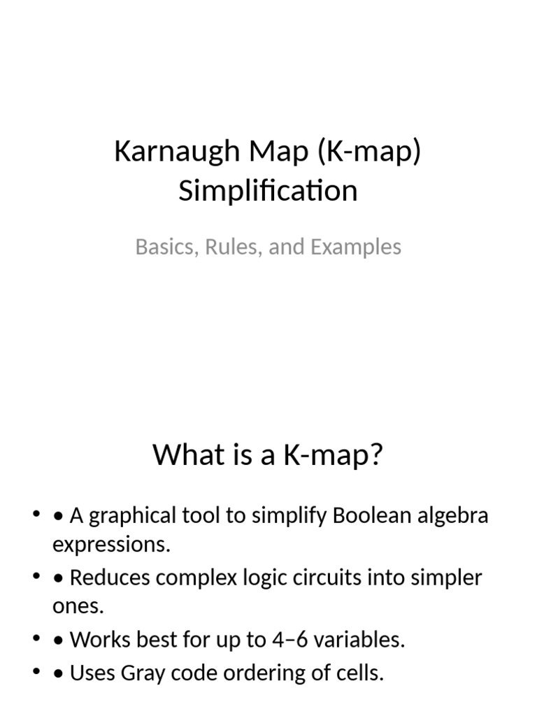 K Map Simplification Pdf