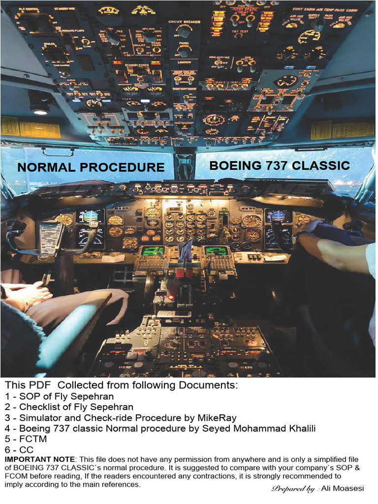 BOEING 737 PROCEDURES visual data 5
