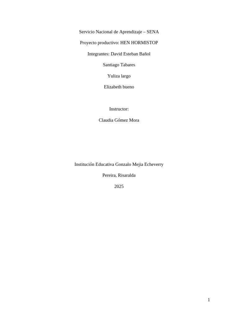 Proyecto Hen Hormistop Apa Indice | PDF | Agricultura | Insecticida