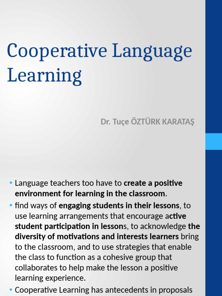 Cooperative Language Learning Strategies | PDF | Learning | Language ...