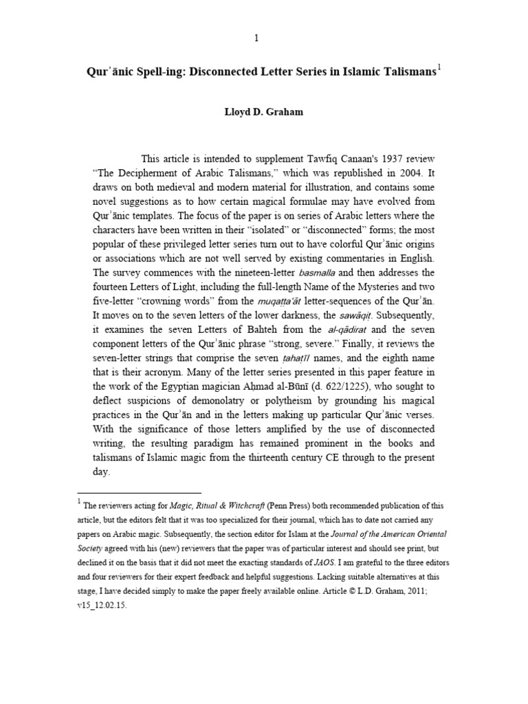 Jinn and Marid in Islamic Talismans | PDF | Amulet | Surah