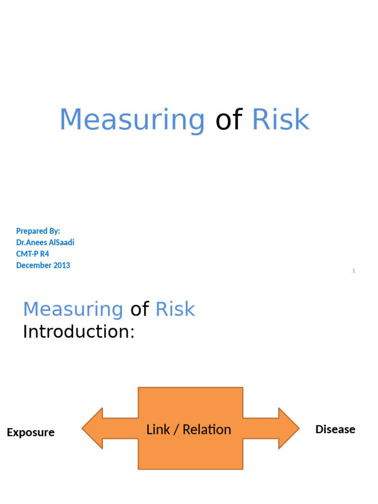 Risk Ratio and Attributable Risk in Epidemiology | PDF | Odds Ratio ...