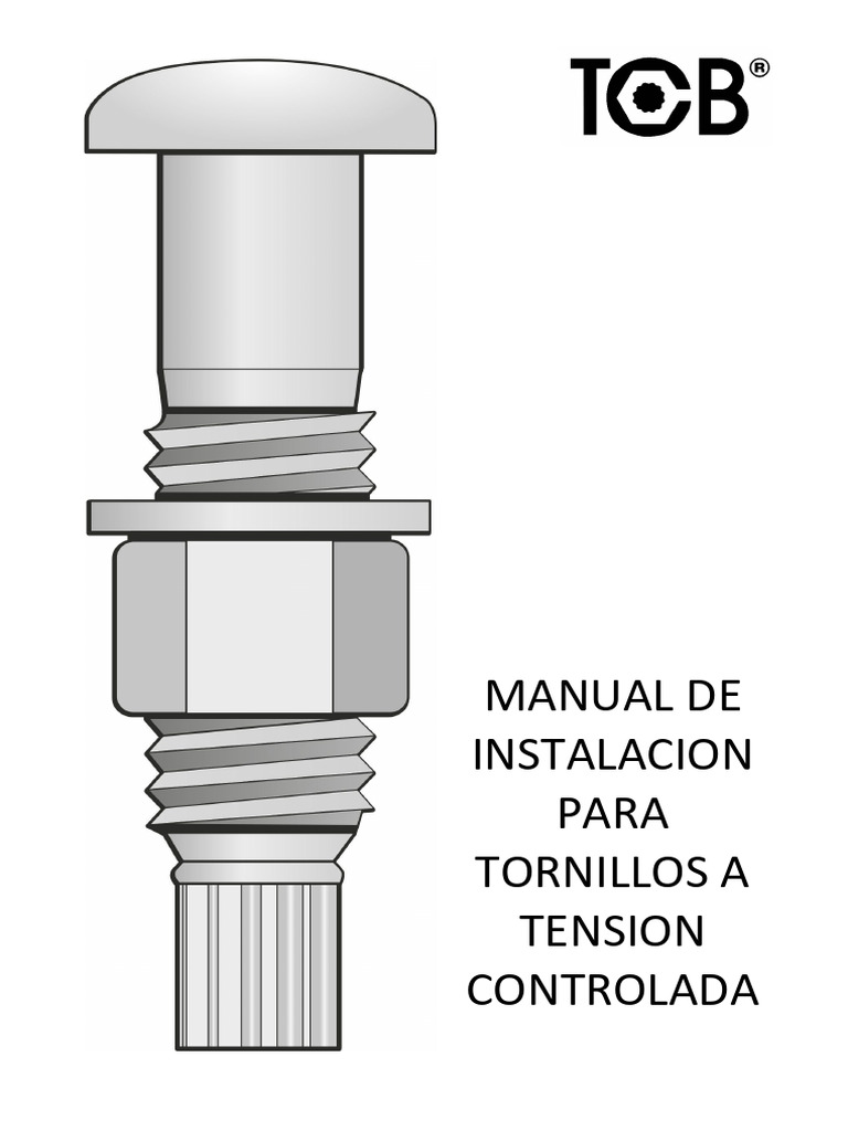 Guía de Instalación de Tornillos TCB | PDF | Tornillo | Arandela (Hardware)