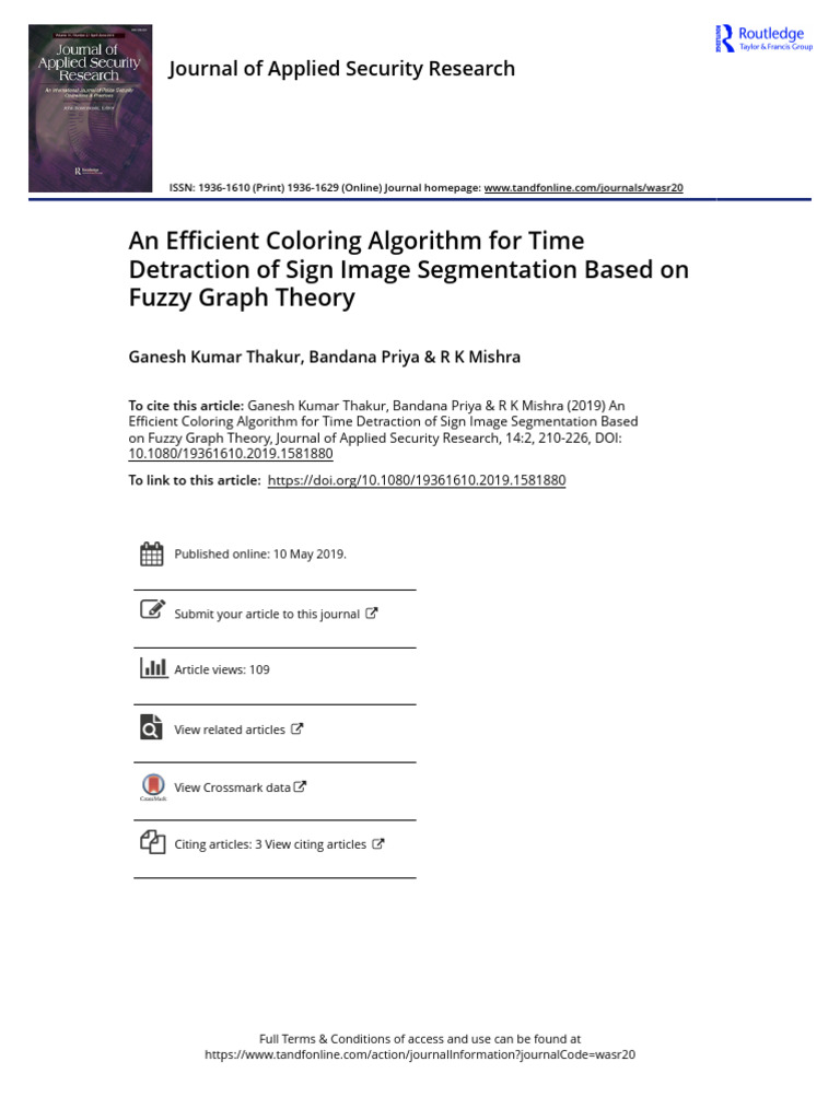 An Efficient Coloring Algorithm For Time Detraction of Sign Image ...