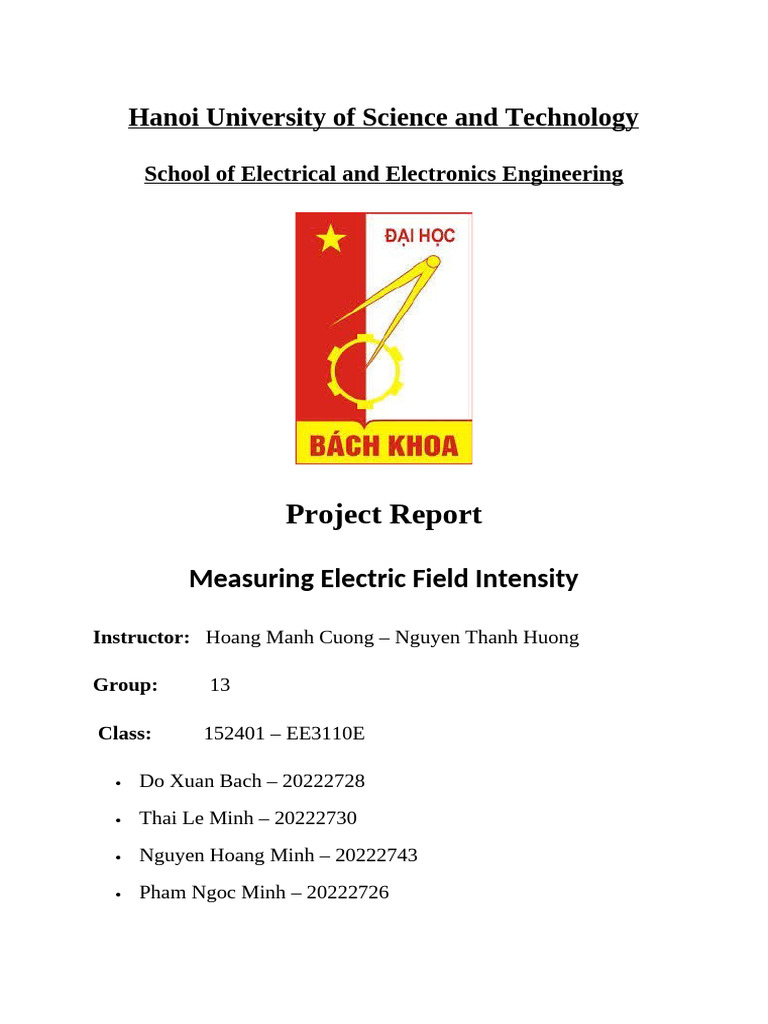 Measuring Electric Field Intensity Report | PDF
