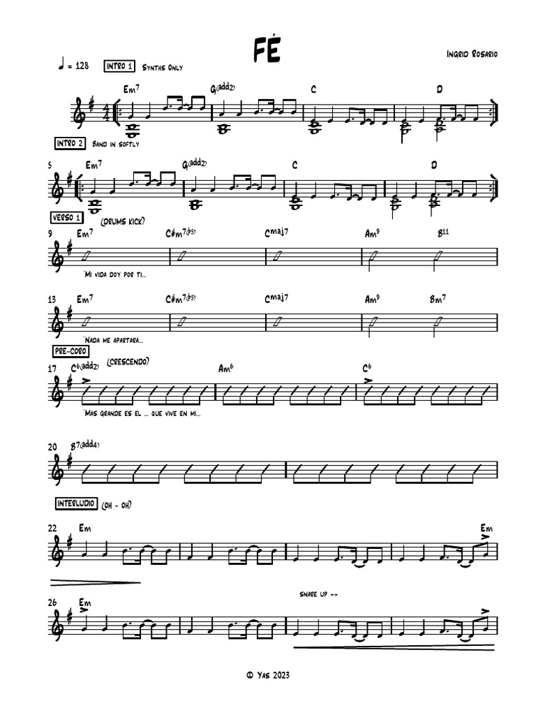 Letra y acordes de 
