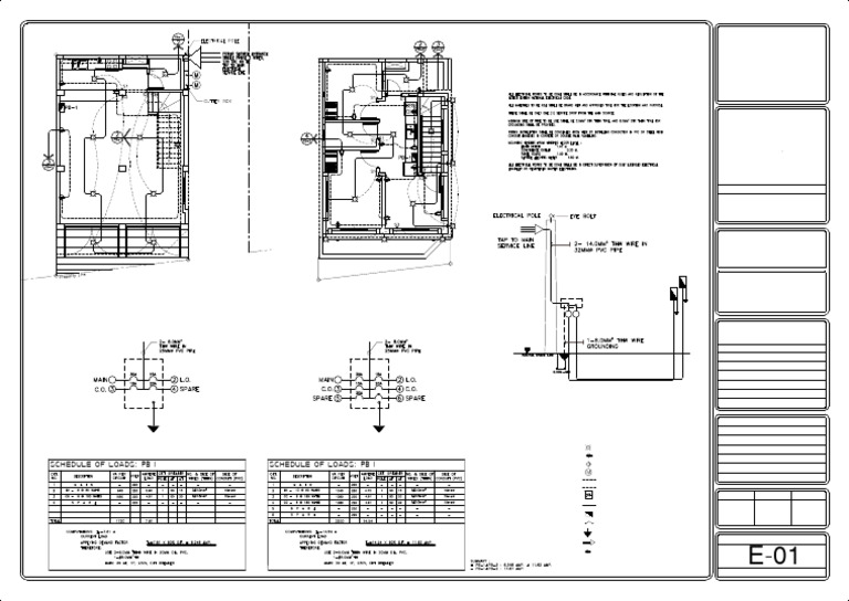 Electrical Layout for Two-Storey Residence | PDF | Electrical ...