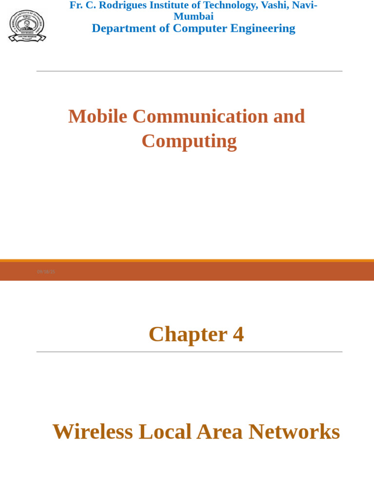 Chapter 4 - Wireless Local Area Networks | PDF | Computer Network ...