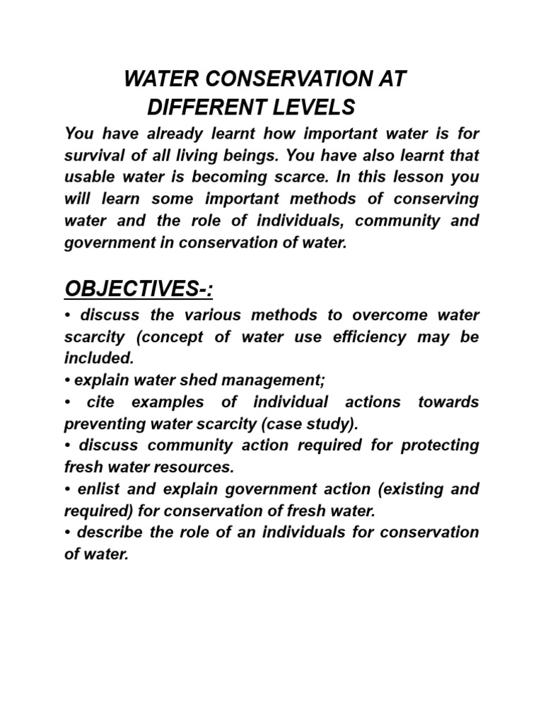 Water Conservation at | PDF | Groundwater | Surface Runoff