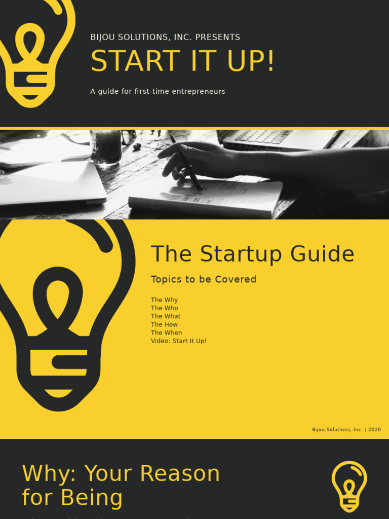 Startup Guide for First-Time Entrepreneurs | PDF | Lecture | Communication