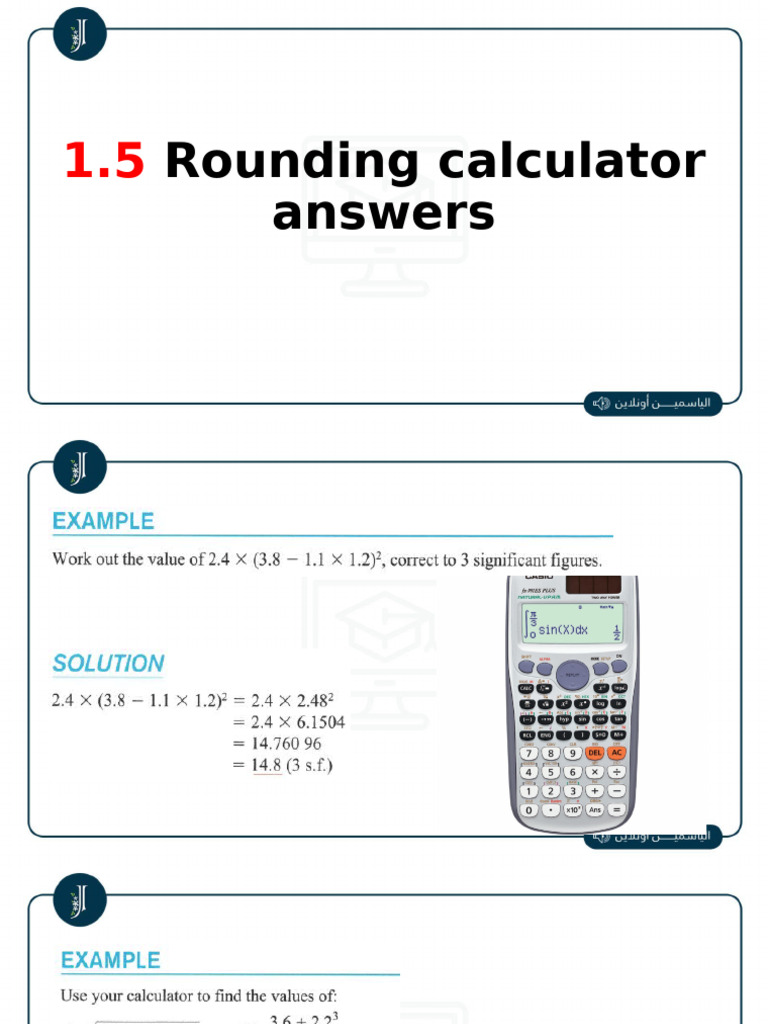 Rounding Calculator Answers | PDF
