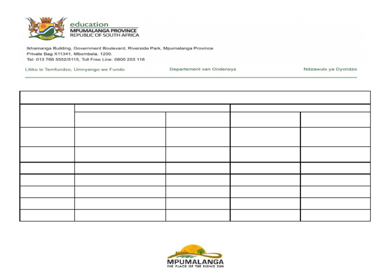 September Timetable | PDF