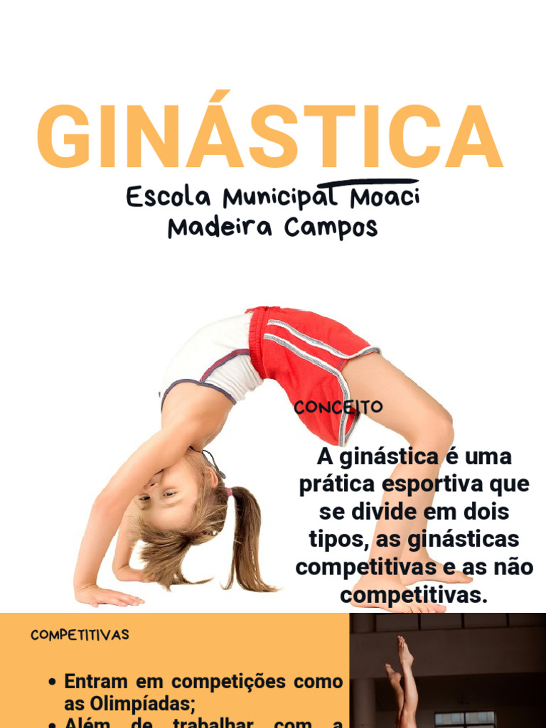 Tipos de Ginástica: Competitivas e Não | PDF | Ginástica | Esportes ...