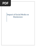 Impact of Social Media On Businesses