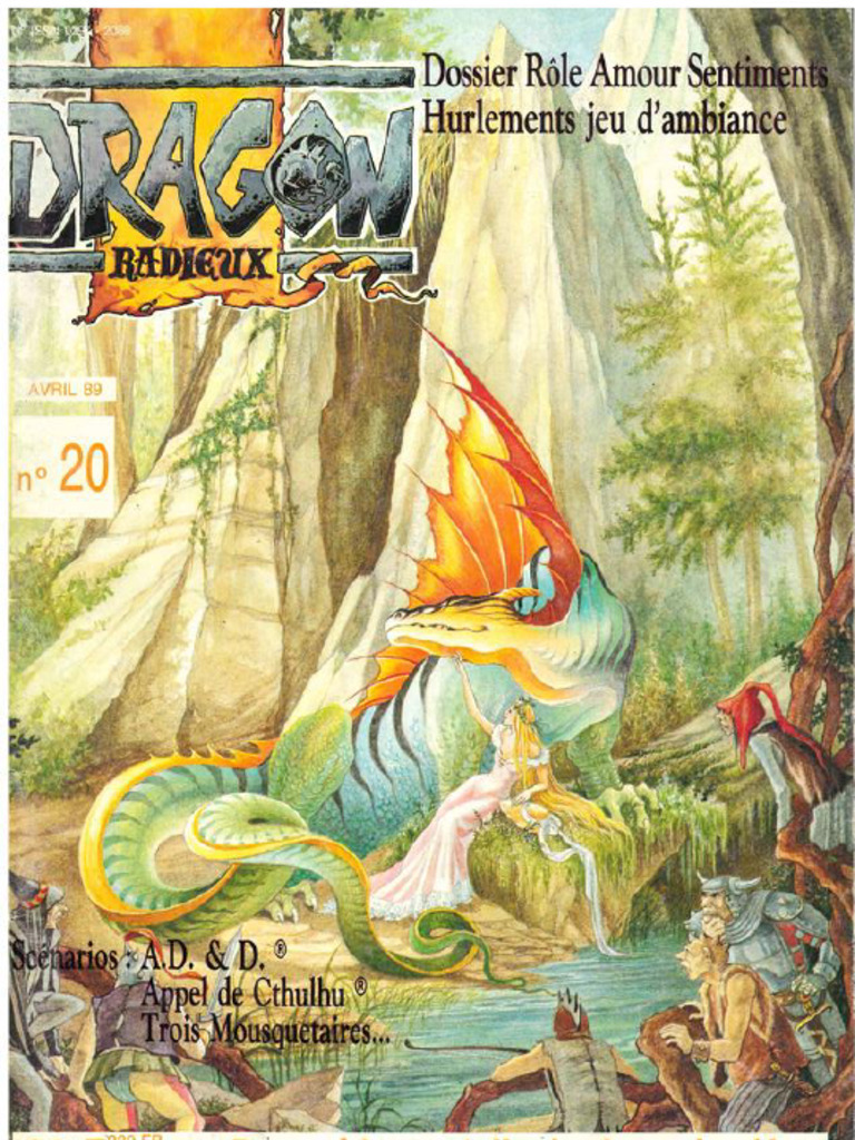 Revue Dragon Radieux N°23 - Jeu De Rôle AD&D, Cyberpunk, Occasion Bon état