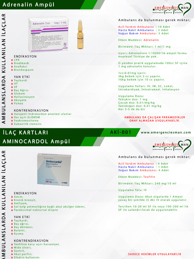 İlaç Kartları | PDF