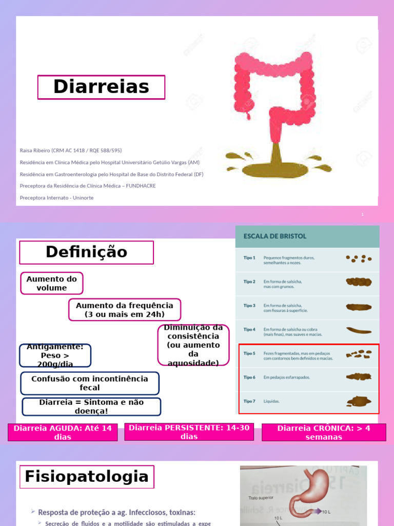 Diarreias - Aula Ufac - Alunos para Contemplar | PDF | Diarreia ...