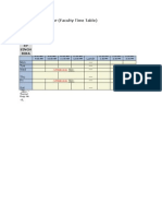 VIT Campus Jaipur Faculty Time Table Pradeep Singh Bika