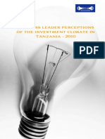 Business leaders perceptions in Tanzania 2010