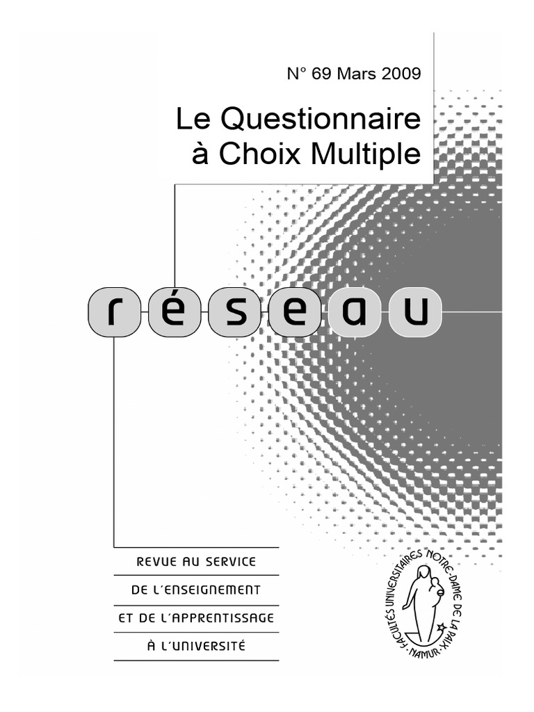 Avantages et limites du QCM en évaluation | PDF | Choix multiple