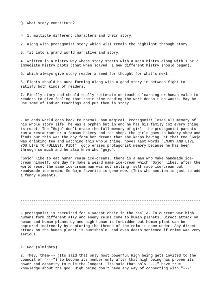 Story Elements of a Fantasy Saga | PDF