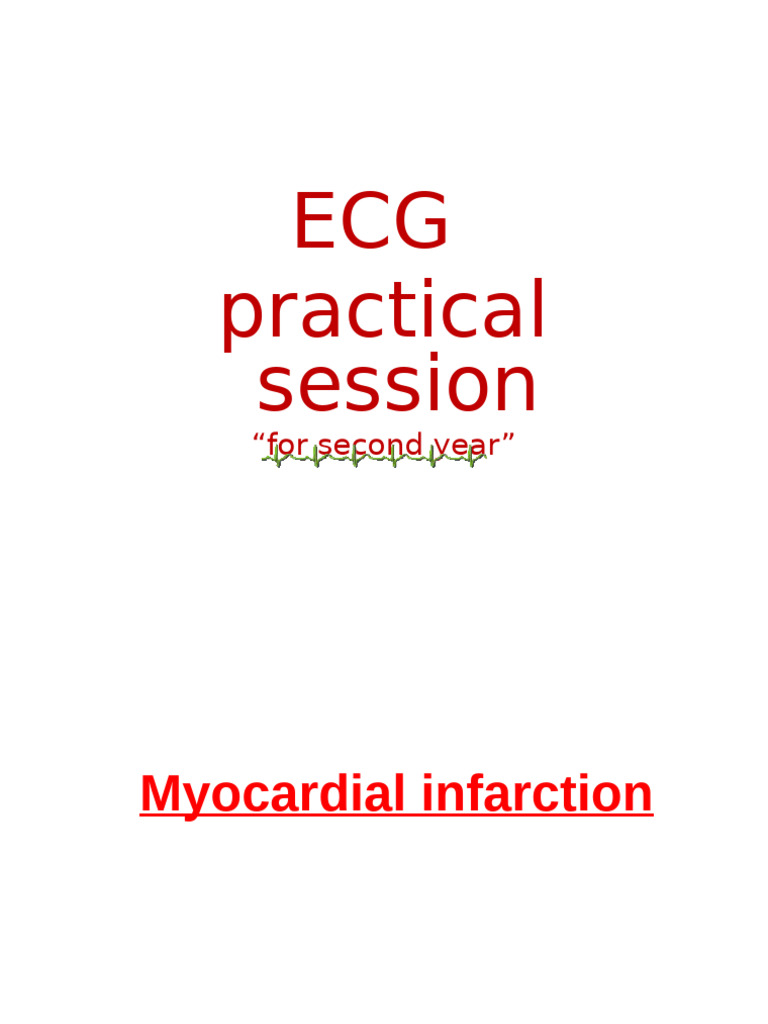 ECG Patterns in Myocardial Infarction | PDF | Electrocardiography ...
