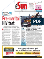 Thesun 2008-12-19 Page01 Pre-Marital Hiv Test