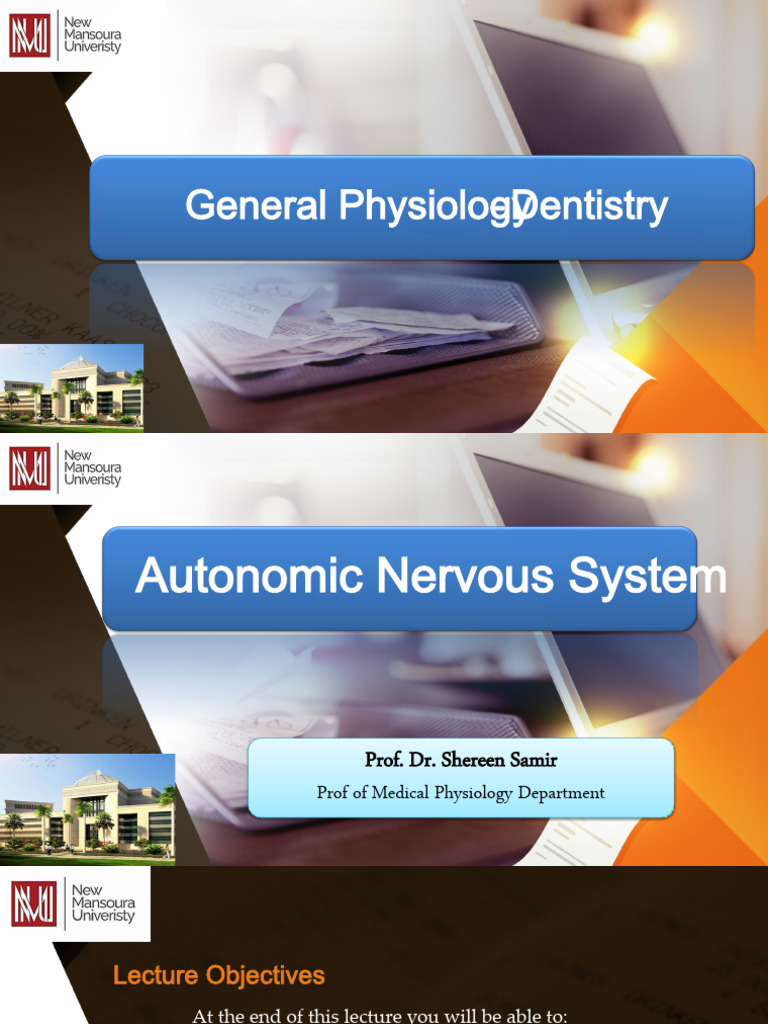 Autonomic Nervous System Overview | PDF | Acetylcholine | Autonomic ...