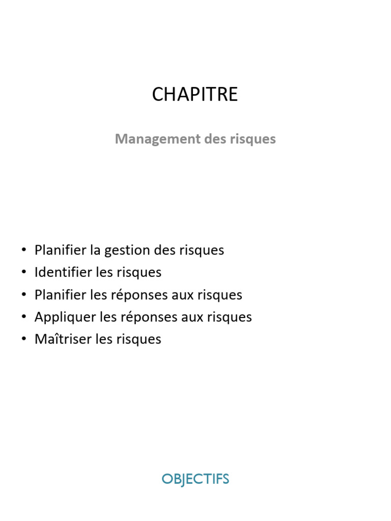 Gestion des Risques en Projet | PDF | Gestion des risques | Risque