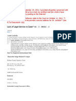 27 Contrary To Jeff Slothower Representation To The Court in Oct. - All Parties HAD My Physical Address Since Sept