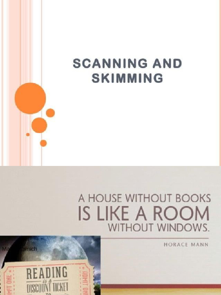 Scanning Reading | PDF