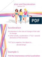 Acceleration and Deceleration (7.4)