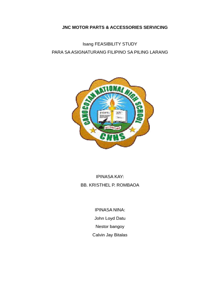 Format Sa Feasibility Study | PDF