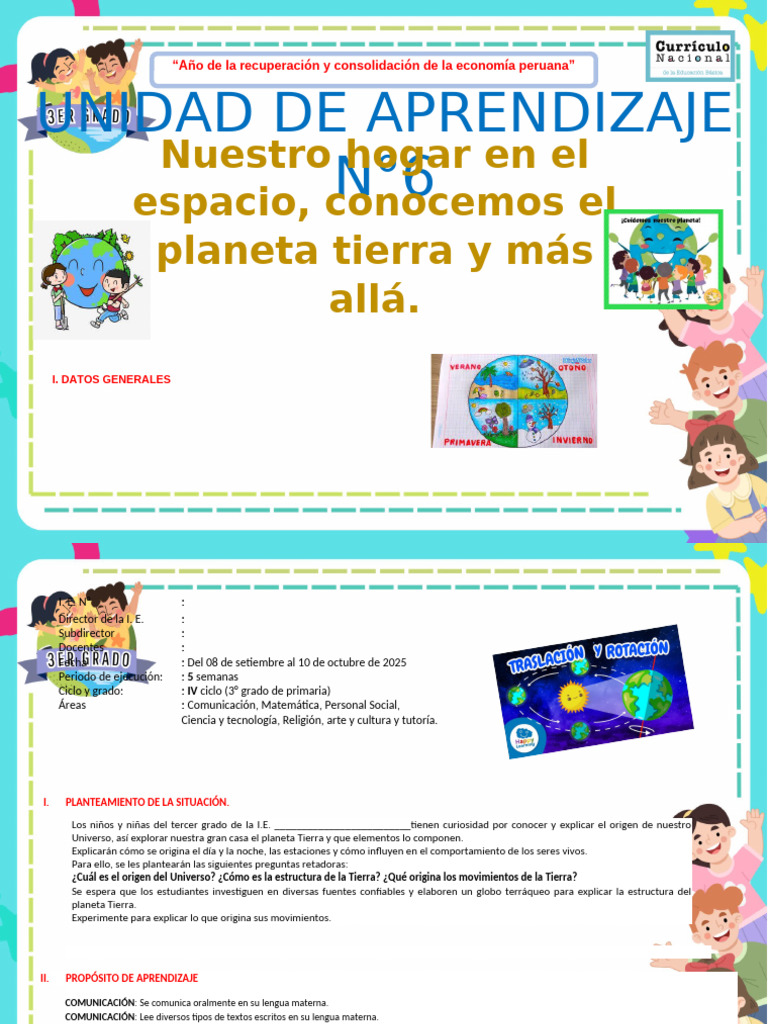 3ro Unidad de Aprendizaje N°6 | PDF | Aprendizaje | Enseñando